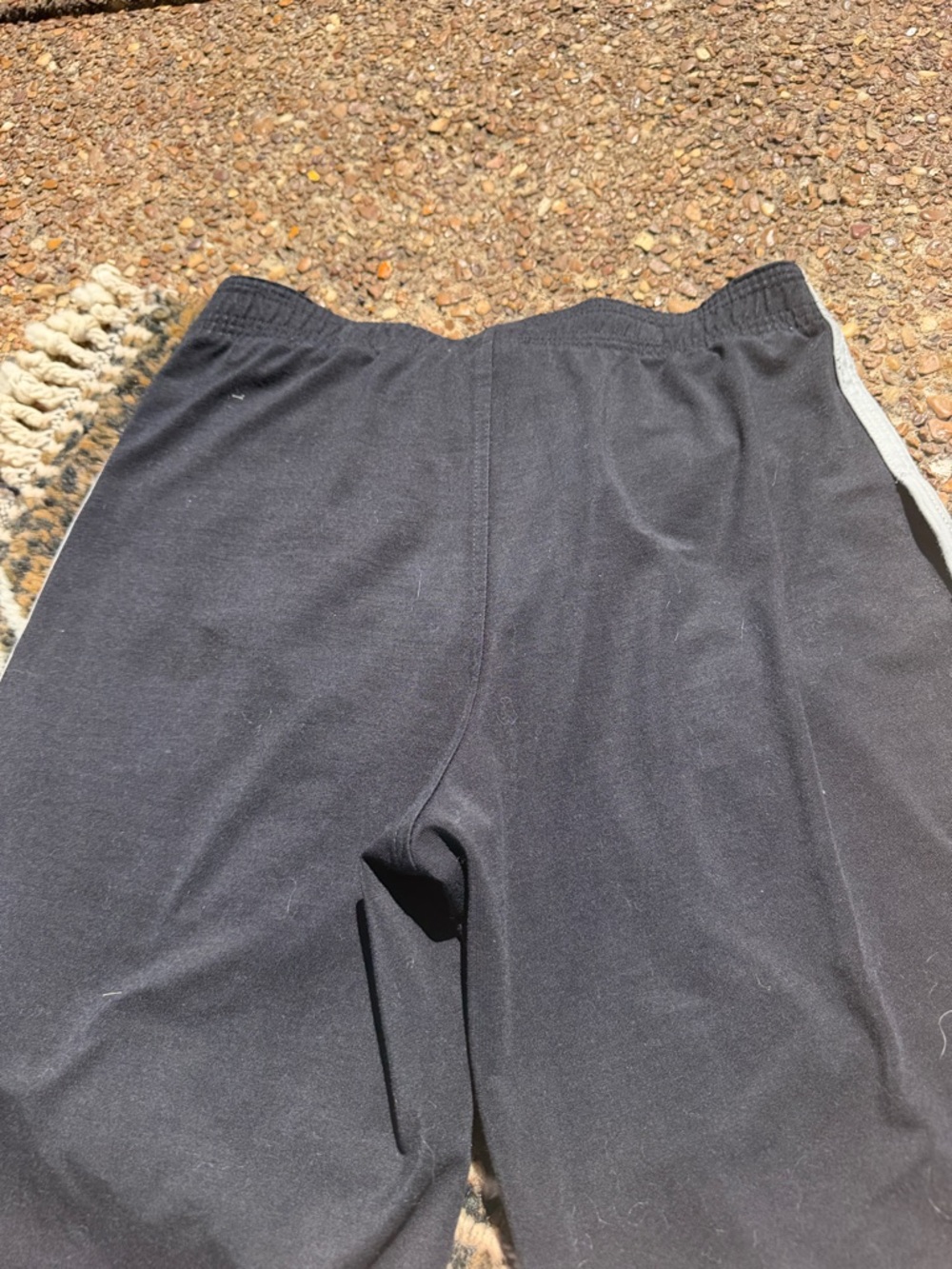 Boys RVCA Black Athletic Shorts with Gray Trim - Picture 12 of 16
